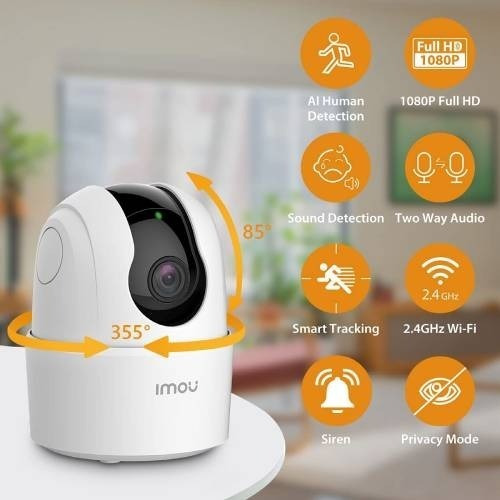 Imagen 4 de 9 de Kit 4 Camara Seguridad Ip Wifi Imou Ranger 2mp Full Hd 360º