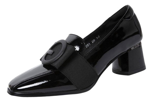 Zapatos Gruesos De Tacón Bajo Para Mujer Zapatos De Tacón