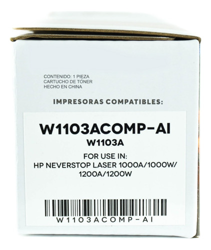 Toner Corona 103a Compatible Con Neverstop Laser Mfp 1200a