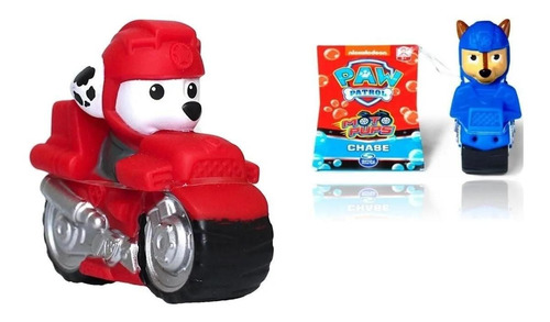 Pack Paw Patrol Hora Del Baño Figura Agua Marshall Chase