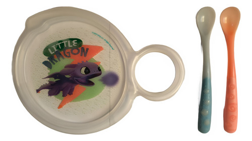 Set Plato Y Cubiertos Para Bebé Nuby