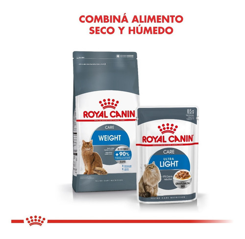 Imagen 4 de 6 de Alimento Royal Canin Feline Care Nutrition Weight Care para gato adulto sabor mix en bolsa de 1.5 kg