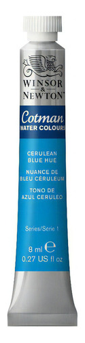 Tubo de pintura em aquarela Cotman Winsor Newton, 8 ml, cor, escolha a cor: azul cerúleo, matiz - azul cerúleo