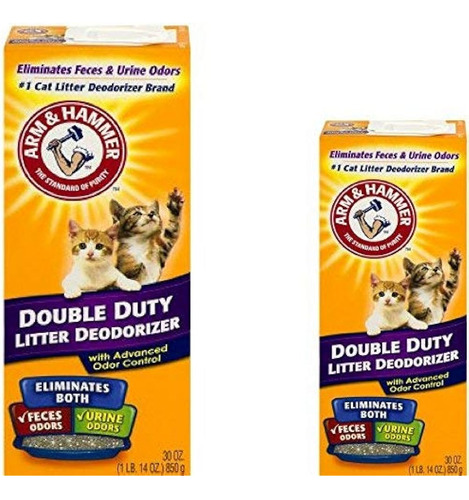 Arm & Hammer Cat Litter Desodorizer Powder, 30 Onzas (paquet