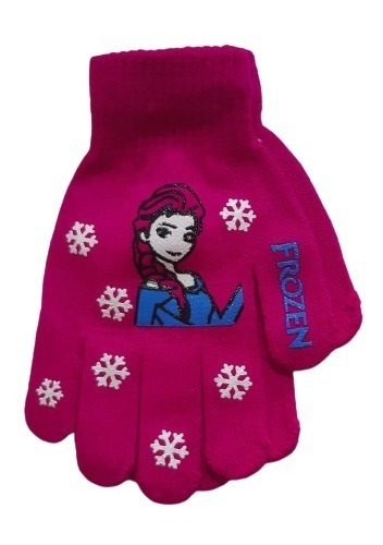 Guantes De Lana Nena Infantiles Multicolor Invierno Diseños