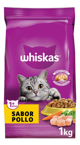 Whiskas Pollo 1kg Alimento Seco Para Gatos 