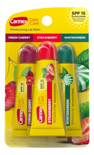 Balsamo Carmex Tubos/coolmint/cherry X 3 Unidades Solo Envio