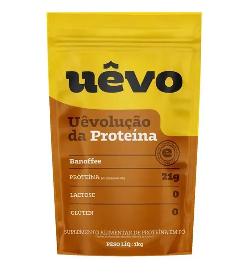 Proteína Uêvo 1kg Albumina Sabor Banoffe
