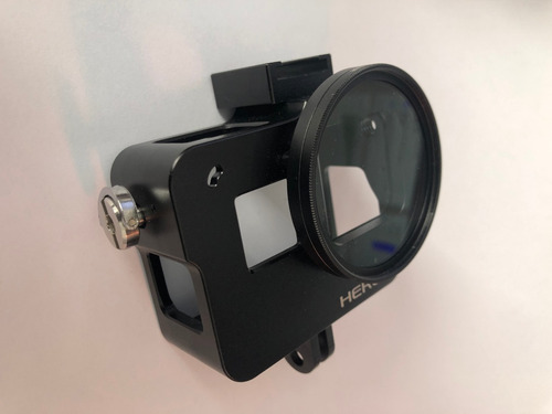 Case De Alumínio Protetora Gopro Hero5/6/7 + Filtro Uv 52mm