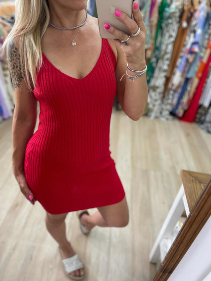 Vestido Hilo Ajustado Al Cuerpo The Shop