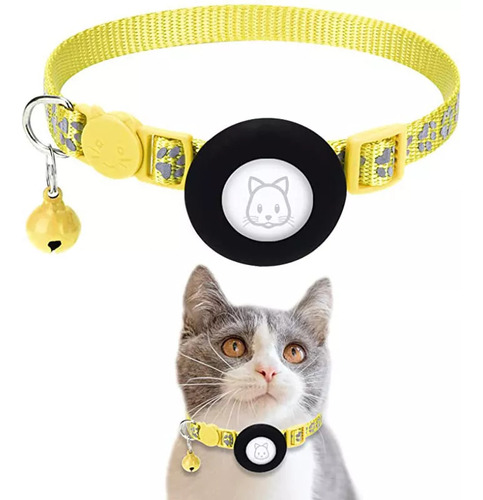 El Collar Para Gatos Tiene Reflectores Gps Integrados.