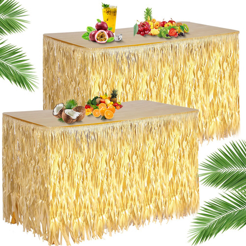 Luau - Falda De Hierba Hawaiana Para Decoracion De Mesa, Dec