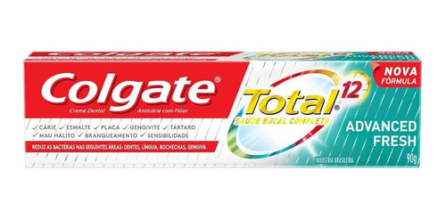 Creme Dental Colgate Total 12 Advanced Fresh 90g