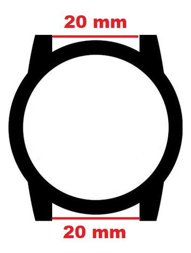 Pulseira 20mm Borracha Shift Compatível Com Relógio Condor