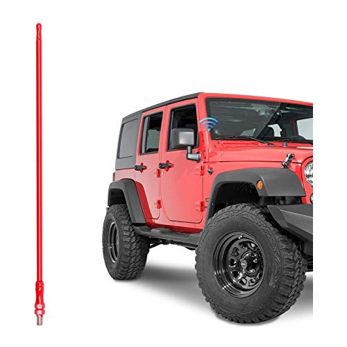 Antena Roja Jamscar Compatible Jeep Wrangler Jk Jl Jku ...