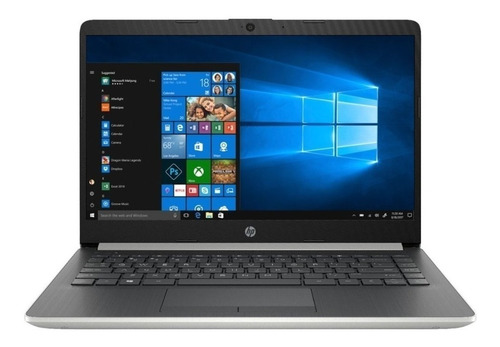 Notebook HP 14-dk0002dx plata 14", AMD A9-Series 9425  4GB de RAM 128GB SSD, AMD Radeon R5 1366x768px Windows 10 Home
