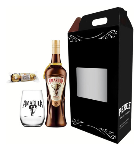 Kit Amarula 750ml + Vaso Amarula + Chocolates - Pérez Tienda