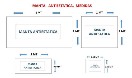 Imagen 3 de 3 de Manta Antiestatica 100cm X 50cm Resistente Al Calor Y Estati