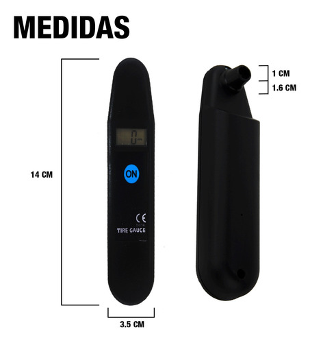 Medidor Digital Presión Aire Neumatico Manometro Premium