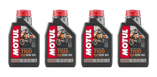 Kit Óleo Motul 7100 4t 10w60 4 Litros Pronta Entrega