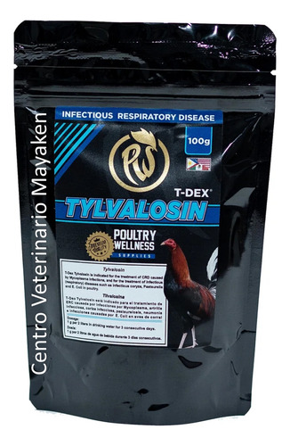 Alimento Tylvalosin 100gr & Tilvalosina & Lab. Poultry Well