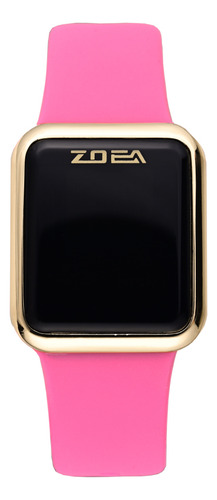 Reloj Zoea Ez8021-j Dorado Resistente Al Agua 30m Correa Fiusa