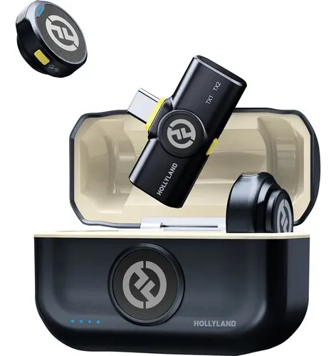 Hollyland Lark M2 Microfone S/ Fio P/ iPhone 15/16/17 E Android U...