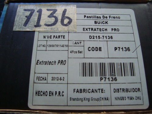 Pastillas De Frenos Delanteras Century (extratech)