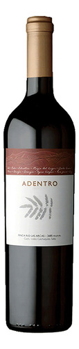 Vino Tinto Malbec Adentro Bebida Premium X1