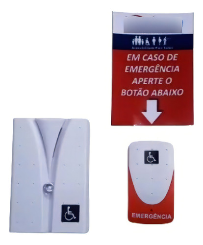 Alarme Áudio Visual Sem Fio Para Acessibilidade Pne