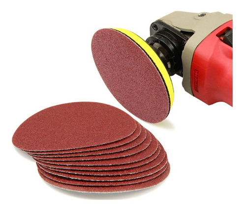 Lija Con Velcro Grinder 125mm Lijadora Roto Orbital X 100
