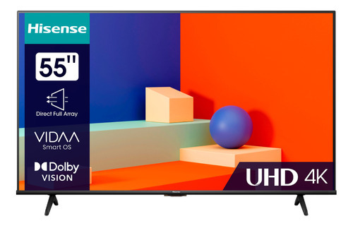 Tv Hisense 55'' Uhd 4k Vidaa Dolby Vision Smart 55a65k Hdr10