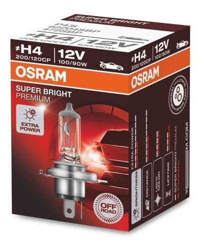 Bombillo Osram H4 Original 62204sbp 100/90w12v Tienda Fisica