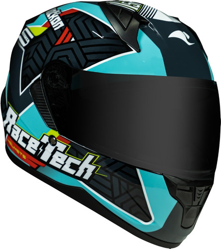 Imagem 8 de 8 de Capacete Race Tech Sector Voltkon Azul Lançamento