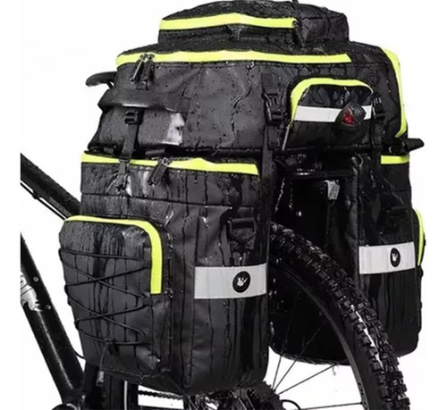 Kit 3 Maletas Moto Impermeables 75lt Mochila Equipaje Bolsas