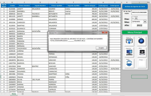 Imagen 3 de 7 de Generar Archivo Txt De Faov