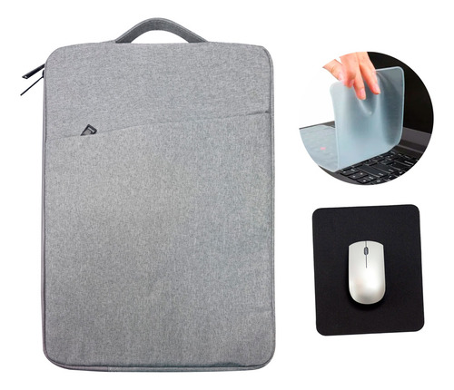 Estuche Funda Portatil +protector Teclado+ Pad Mouse 14 /15