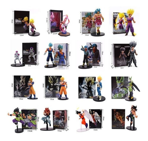 Figuras (goku Ángel-bardock-goku Super 4) Dragón Colección