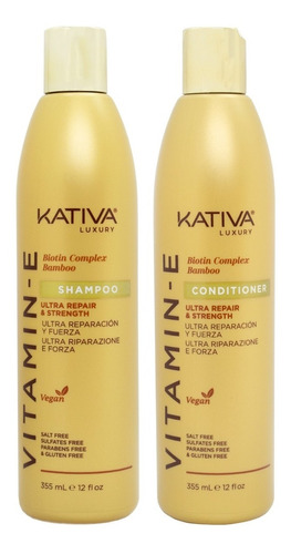 Kativa Vitamin-e Ultra Reparador Shampoo + Acondicionador