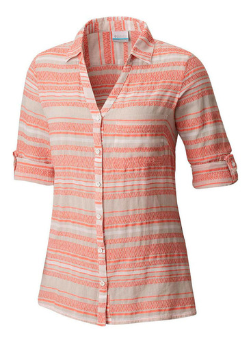Camisa Columbia Early Tide Mangas Largas Casual Mujer (zing)