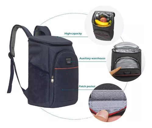 Bolsa Aislante For Alimentos, Mochila Aislante Y Fría
