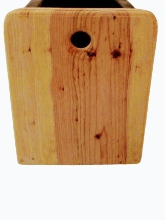 Imagen 2 de 3 de Maceta Macetero Huerto Urbano Madera Jardinera Con Llantas
