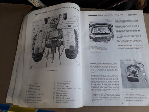 Tractor Ford 2600-3600-4100-4600-manual Original Operario (Usado)