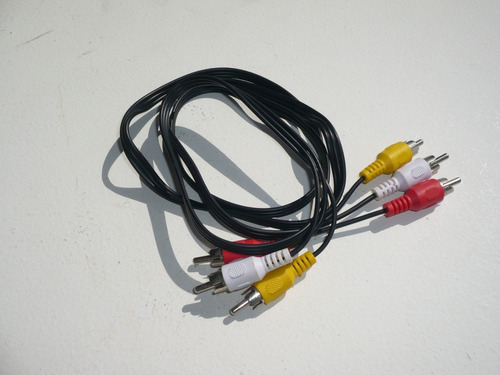 Cable Rca A Rca 3x3 Macho Audio Video Tv Led Dvd Lcd
