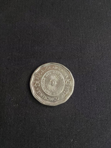 Primera Moneda Patria De Año 1966 De 25 Veinticinco Pesos