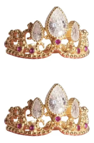 Anillos De Corona Chapados En Oro De Rapunzel, Anillo Prince