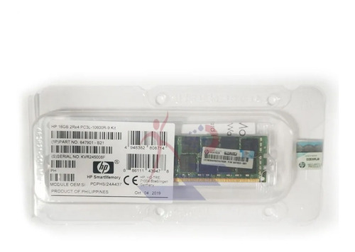 Imagen 4 de 4 de Memoria Servidor Hp Proliant 16gb 2r4 Ddr3l Pc3-10600 1333 R