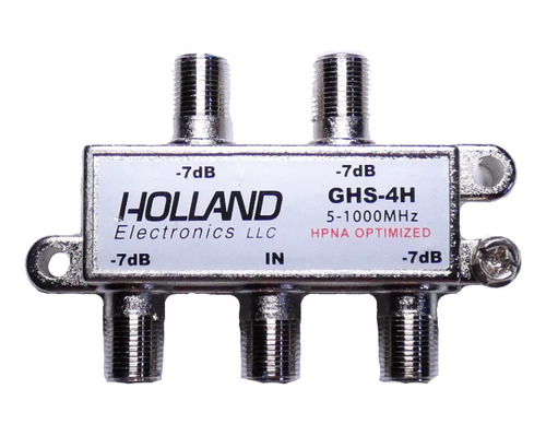 Splitter Coaxial Holland 1x4 - Ghs-4h