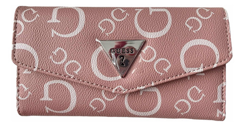 Cartera Guess Para Dama Con Logo, Monogram Y Con Caja