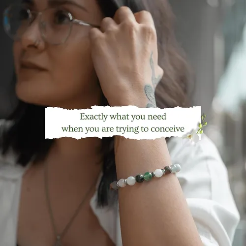 Pulsera De Fertilidad Madre Ray Cristales Curativos Nat...